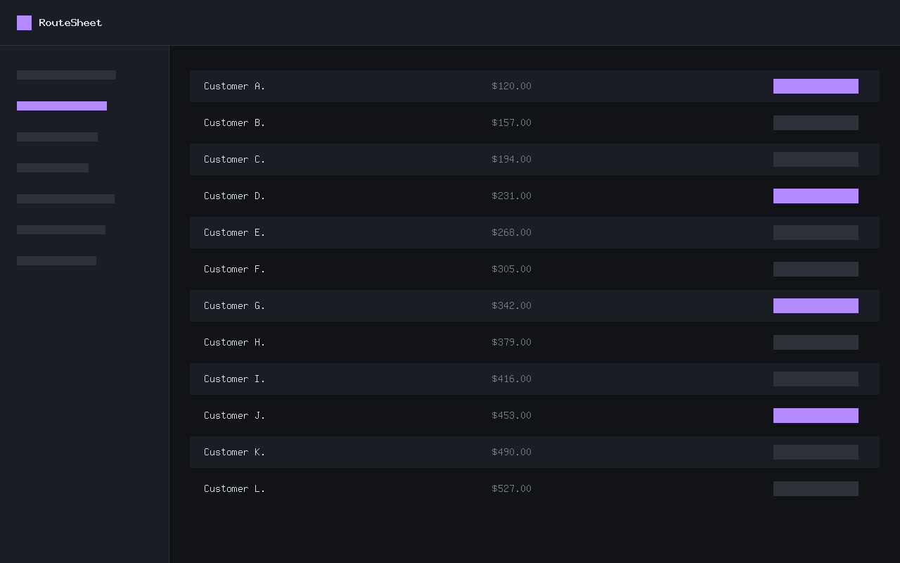 Screenshot 2 of RouteSheet